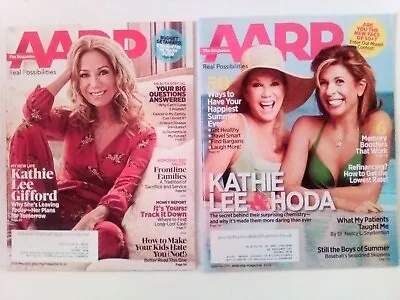 2 Lot AARP Magazine Kathie Lee & Hoda  June/July 2013 And April/May 2019 • $3.98