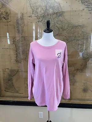 $39.99 • Buy Peloton Women's 100% Cotton Pink Pullover Sweatshirt Size M