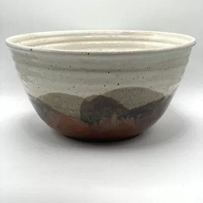 John Macomber Signed 1990 Stoneware Glazed Bowl Greenleaf Studio Art Pottery CT • $165