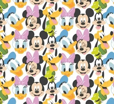 $8.98 • Buy Disney~Mickey & Minnie Mouse & Friends  Fabric 1 Yd X 44 ! Cotton.BTY•SALE!