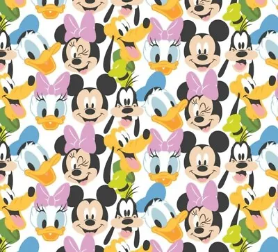 Disney~Mickey & Minnie Mouse & Friends  Fabric 1 Yd X 44 ! Cotton.BTY•SALE! • $13.99