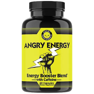 Angry Supplements Angry Energy Pills All Natural Weight Loss Booster W Caffeine  • $9.99