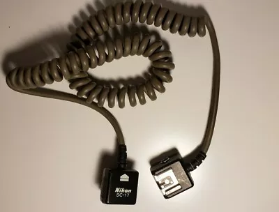 NIKON SC-17 TTL Speedlight Off Shoe Coiled Cord For Nikon • $21.99