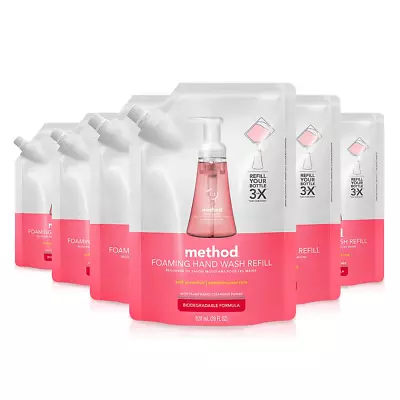 Method Foaming Hand Soap Refill Pink Grapefruit Packaging May Vary 28 Oz Pack • $66.92