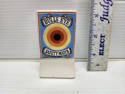 Vintage Bullseye Safety Match Safe Advertising Dispenser • $125