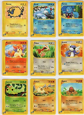 Lot Of 18 Pokémon E Reader Expedition Base Set Cards Non Holo MINT- NEVER PLAYED • $15.50