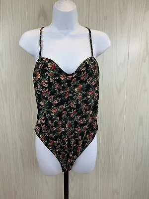 Volcom Buds 4 Life One-Piece Swimsuit Women's Size XXL Black NEW MSRP $85 • $19.99