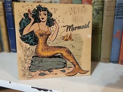 $15.99 • Buy Vintage Mermaid Art Metal Sign Beach Ocean Bungalow Decor