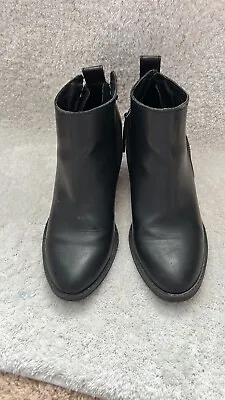 Mossimo Black Zip Booties Size 7 1/2 Womens • $25