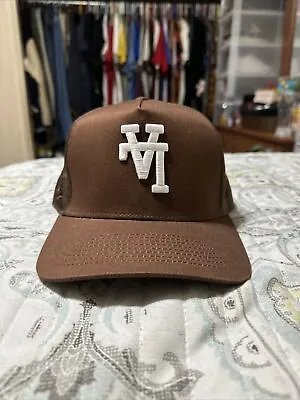 KTHLA Brown Monogram Trucker Hat • $100