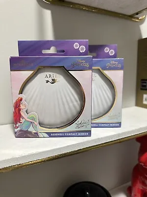 Impressions Vanity Disney Princess Ariel Seashell Compact Mirror New In Box • $29.99