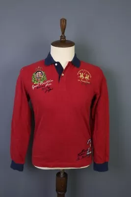 La Martina Buenos Aires Red England Polo Long Sleeve Polo Size M • $75