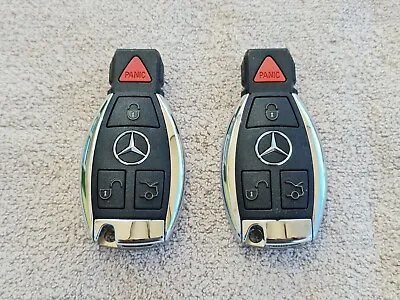 2  Mercedes Benz Oem Genuine 4 Button Remote Smart Key Fob Glk Gl C Cl E S Sl • $11.88