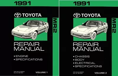 1991 Toyota MR-2 Shop Service Repair Manual • $155.49