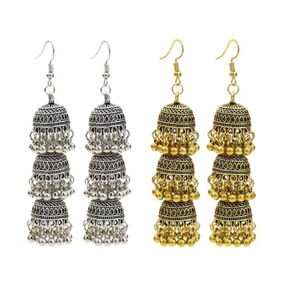 $10.47 • Buy Indian Egypt Gypsy Drop Earrings Jhumka Jhumki Earrings For Women And Girls