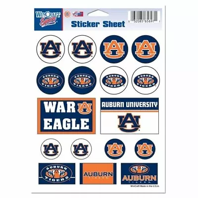 Auburn Tigers Mini Decals Stickers 17 Stickers Per Sheet FAST SHIP • $5.99