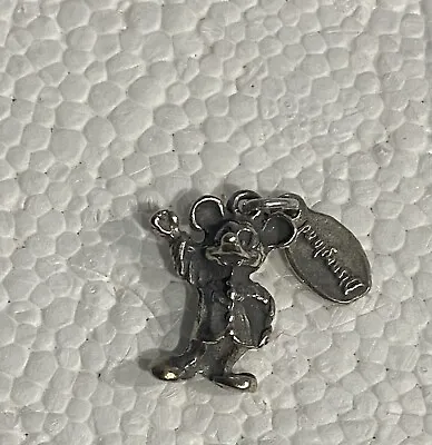 Vintage Sterling Silver Mickey Mouse Disneyland Charm Pendant • $23.19