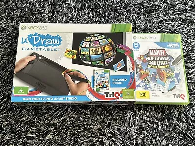 UDraw Game Tablet W/ U Draw Studio Instant Artist! Microsoft Xbox 360 + Marvel • $29.99