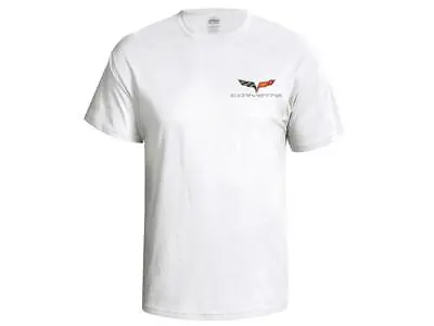 C6 Corvette White Cotton T-Shirt • $24.95