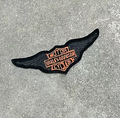 Vintage Harley Davidson Dealer Logo Wings Shop Patch Shovel Panhead Knuckle 1 • $14.95