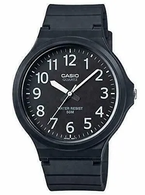 Casio MW-240-1B Men's Watch | Classic Black Resin Band | Digital Display | Water • £17.99