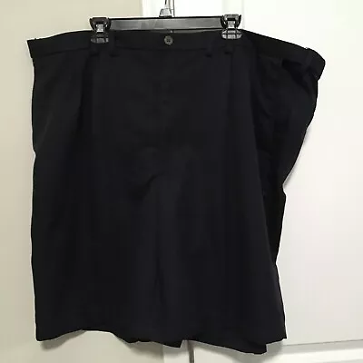 Mens Haggar Pleated Dress Shorts Size 48 Stretch Tabs Inside • $9.25