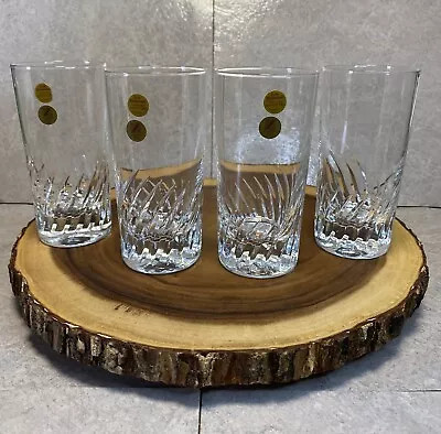 Cristallerie Zwiesel Full Lead CRYSTAL GLASSES Highball Germany LOT OF 4 • $29.99