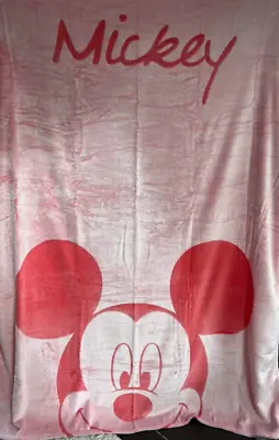 Disney Mickey Mouse Red Super Soft Warm Single Blanket Throw 200 X 150 Cm • £44.99