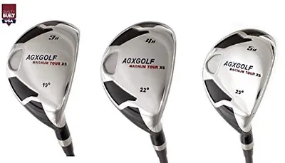 Agxgolf Men's Right Hand  #3 4 & 5 Hybrid Iron Set: Graphite Shafts All Flexes • $237.70