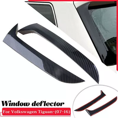 Carbon Fiber Vertical Rear Window Side Spoiler Splitter Fits VW Tiguan MK1 07-16 • $23.98