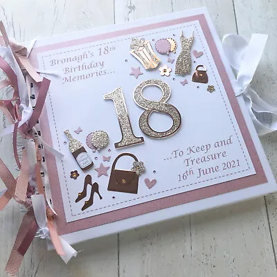 18th 21st Birthday Present Gift Memories Album Guest Book Women Girls Daughter  • £18.50