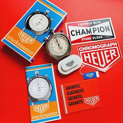 Heuer Champion Stopwatch Full Set Timer Stop Watch TAG Motorsport Racing 8042 • $452.71