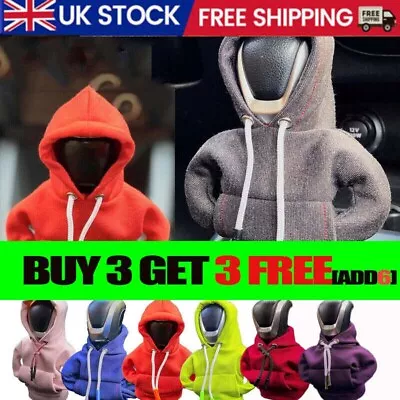 Hoodie Car Gear Stick Auto Handle Shift Knob Decors Cover Hoody Mini Clothes NEW • £5.99