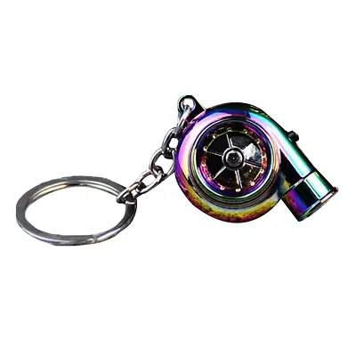 Car Turbo Spinner Keychain With Real Sound And LED Light Mini Turbocharger5876 • $7.35