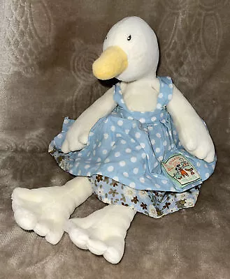 Moulin Roty La Grande Famille Plush Collection Stuffed Toy Tiny Jeanne Duck EUC • $24.99