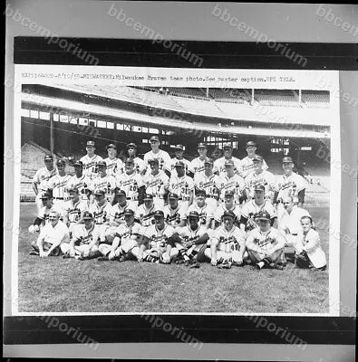 1958 Milwaukee Braves 8-10-1958 Medium Frame Negative - Jim Rowe Archive U90 • $15