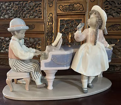 Lladro Figurine BLACK LEGACY JAZZ DUO BAND BOY GIRL PIANO MUSIC EXC Cond!! • $650