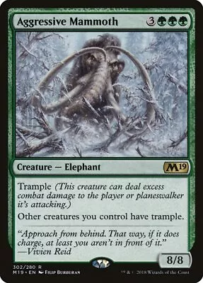 Aggressive Mammoth [Core Set 2019] Magic MTG • $1.55