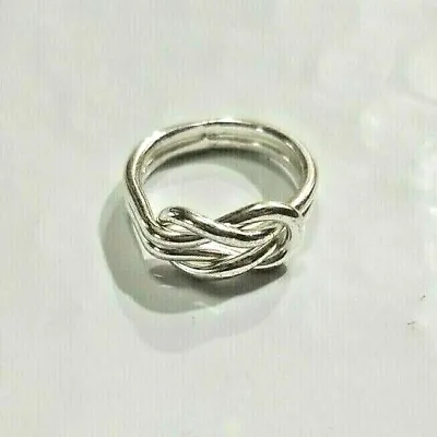 Love Knot Ring Silver Sterling 925 Size 6.5 Vintage Free Shipping • $29.99