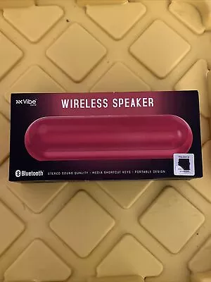 Vibe Red Portable Bluetooth Speaker Model DG-478 • $14.36