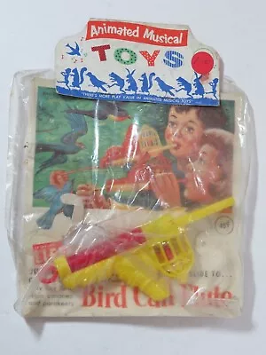 1954 Bacon Brothers Brand Animated Musical Toys Childs Toy Bird Call Flute NIP • $15