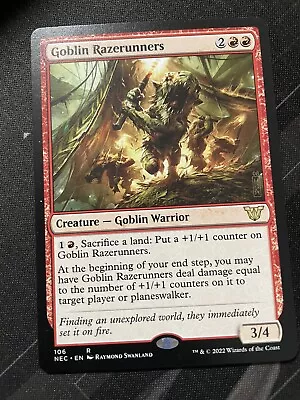 MTG Goblin Razerunners [Kamigawa: Neon Dynasty Commander] • £2