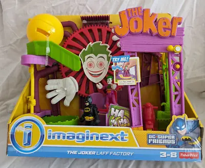 Fisher-Price Imaginext Dc Super Friends The Joker Laff Factory - New - Rare • £119.99