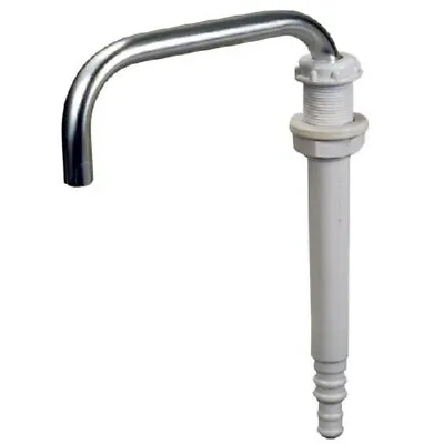 Whale FT1152 Marine Boat 1/2  Hose Barb 10mm White Telescopic Galley Faucet • $42.95