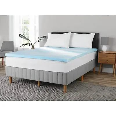 Memory Foam Mattress Topper-2 Gel Infused Ventilated Design Mattress PadTwin • $35.99