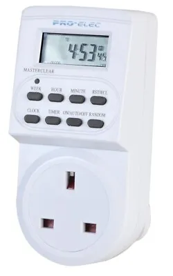 24 Hour Plug-In Digital Timer For Precise Efficient Convenient Control Lights UK • £9.99