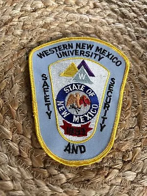 Western New Mexico University NM Security Safety PATCH Vtg Rare 80s 5” • $29.80