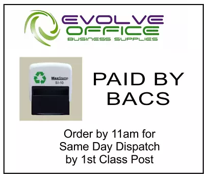 Self Inking Paid Rubber Word Stamp Office School Business Accounts Shop Business • £13.70