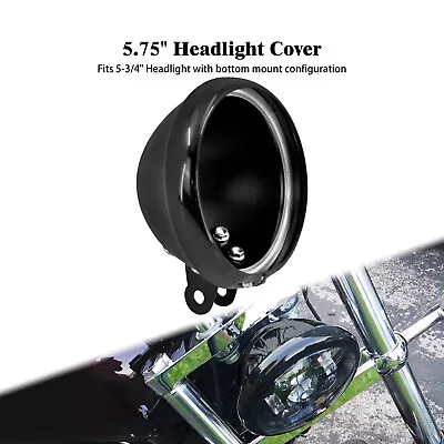 5.75  Black Motorcycle Headlight Cover Housing Holder Bucket Fit For Dyna • $17.76