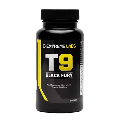 T9 BLACK FURY EXTREME LABS  - Strong Fat Burner Stimulant Fat Burner - 90 Caps  • £19.89